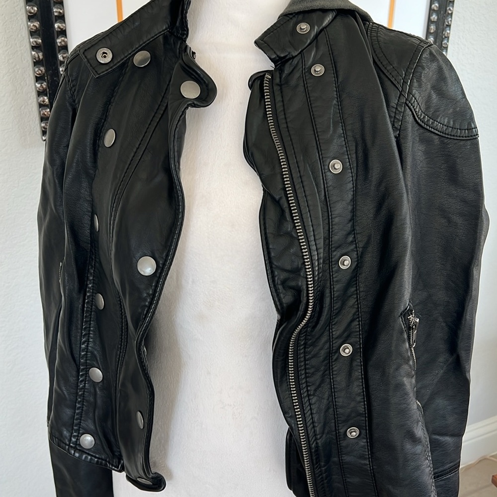 NWT Free People New Dawn Vegan Leather Jacket XS - Picture 8 of 8